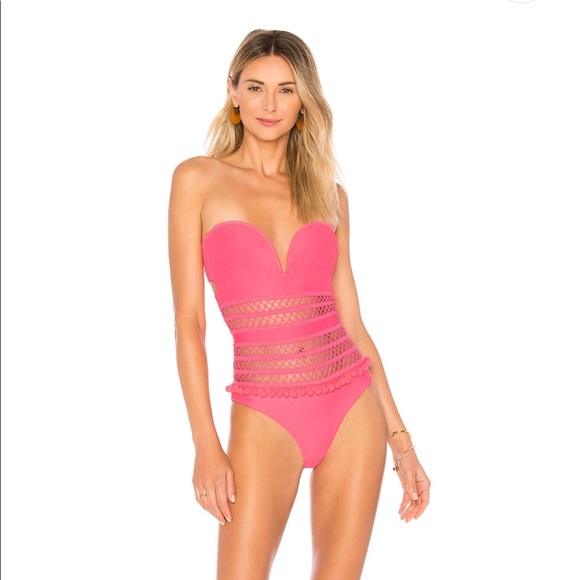 Tularosa Other - Tularosa Pink Nina One Piece Swimsuit Paprika XS